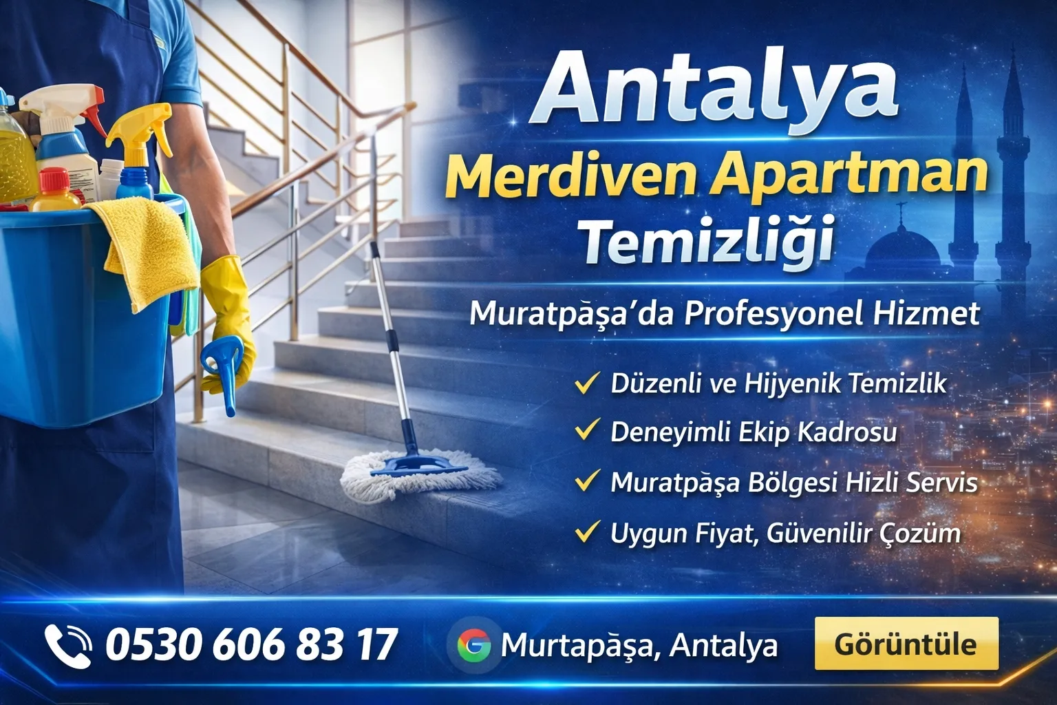 Antalya Merdiven Apartman Site Temizliği | Muratpaşa’da Profesyonel Hizmet