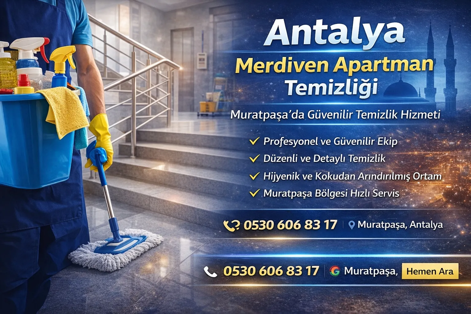 Antalya Merdiven Apartman Site Temizliği | Muratpaşa’da Profesyonel Hizmet
